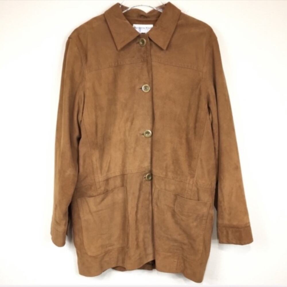 Katherine Kelly Collection Suede Leather Jacket Sz 12